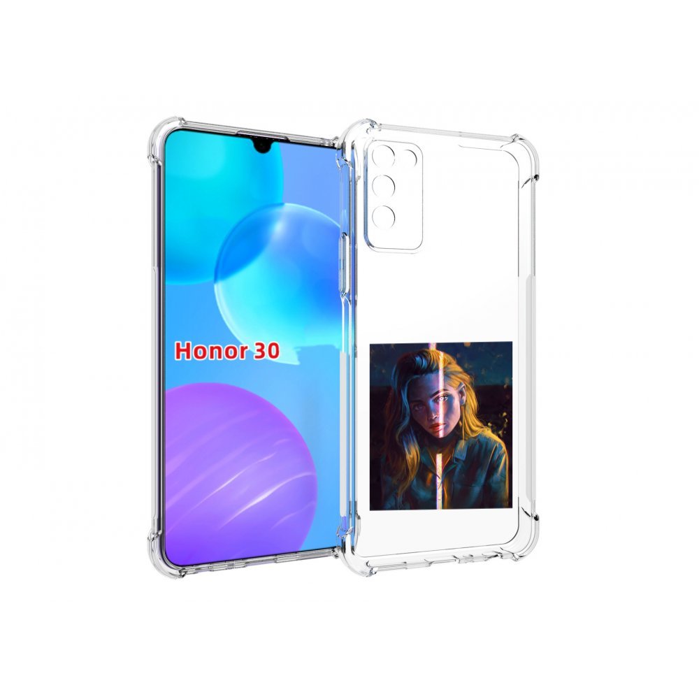 

Чехол MyPads девушка-в-тени для Huawei Honor 30 Lite, Tocco