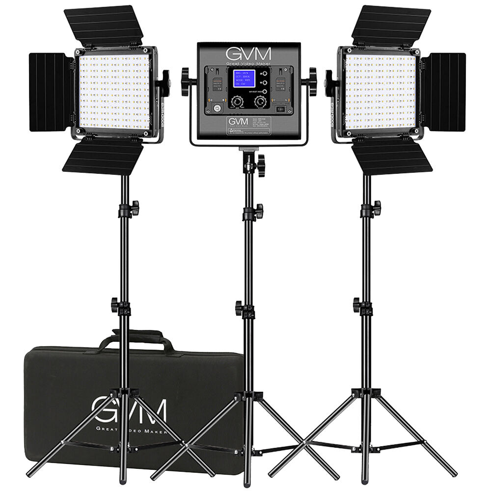 Комплект осветителей GVM 800D-RGB (3шт)