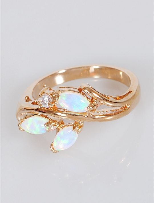 

Кольцо из бижутерного сплава р. Lotus Jewelry 42R-027oj, опал, 42R-027oj