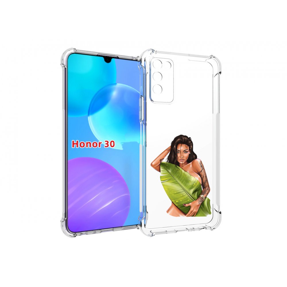 

Чехол MyPads девушка-модель-с-большим-листом женский для Huawei Honor 30 Lite, Tocco