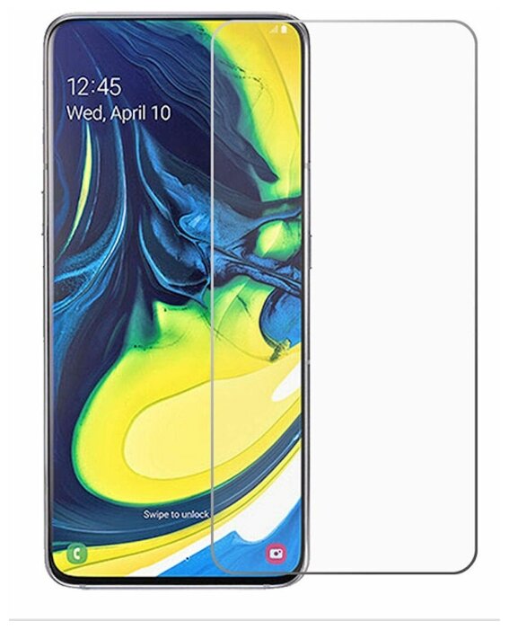 

Защитное стекло (без рамки) Full Glue для Samsung Galaxy A80/A90, прозрачное