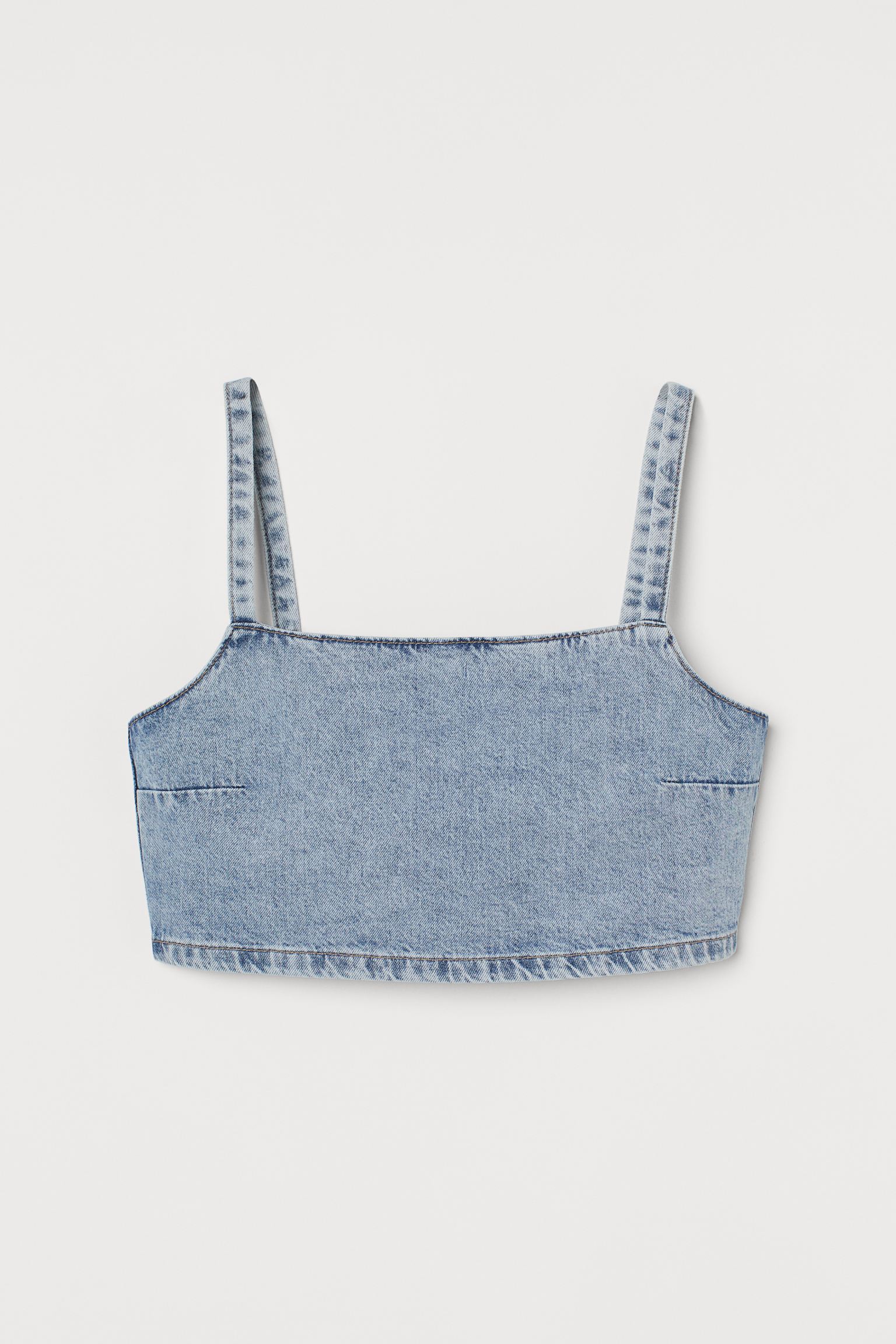 

Топ женский H&M 968543001 голубой 40 EU, 9685430