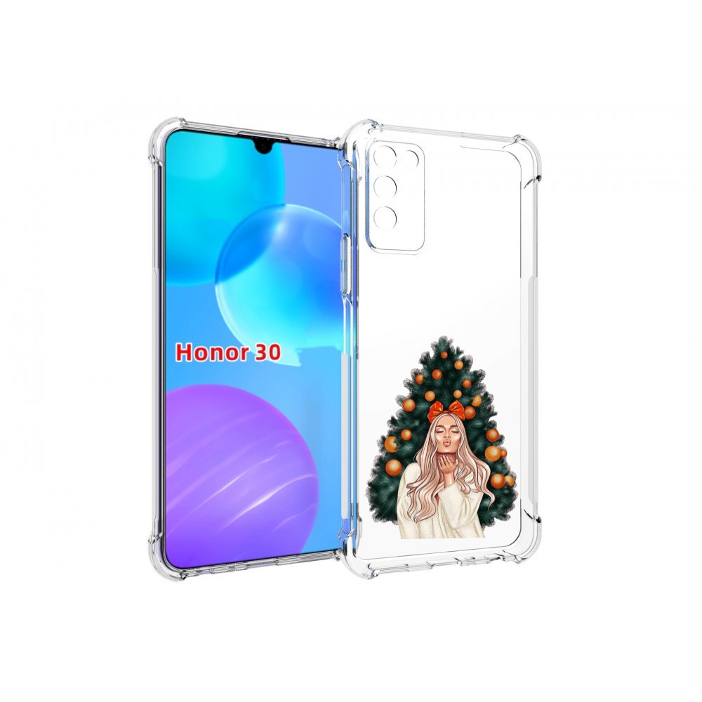 

Чехол MyPads девушка-под-елкой-с-мандаринами женский для Huawei Honor 30 Lite, Tocco
