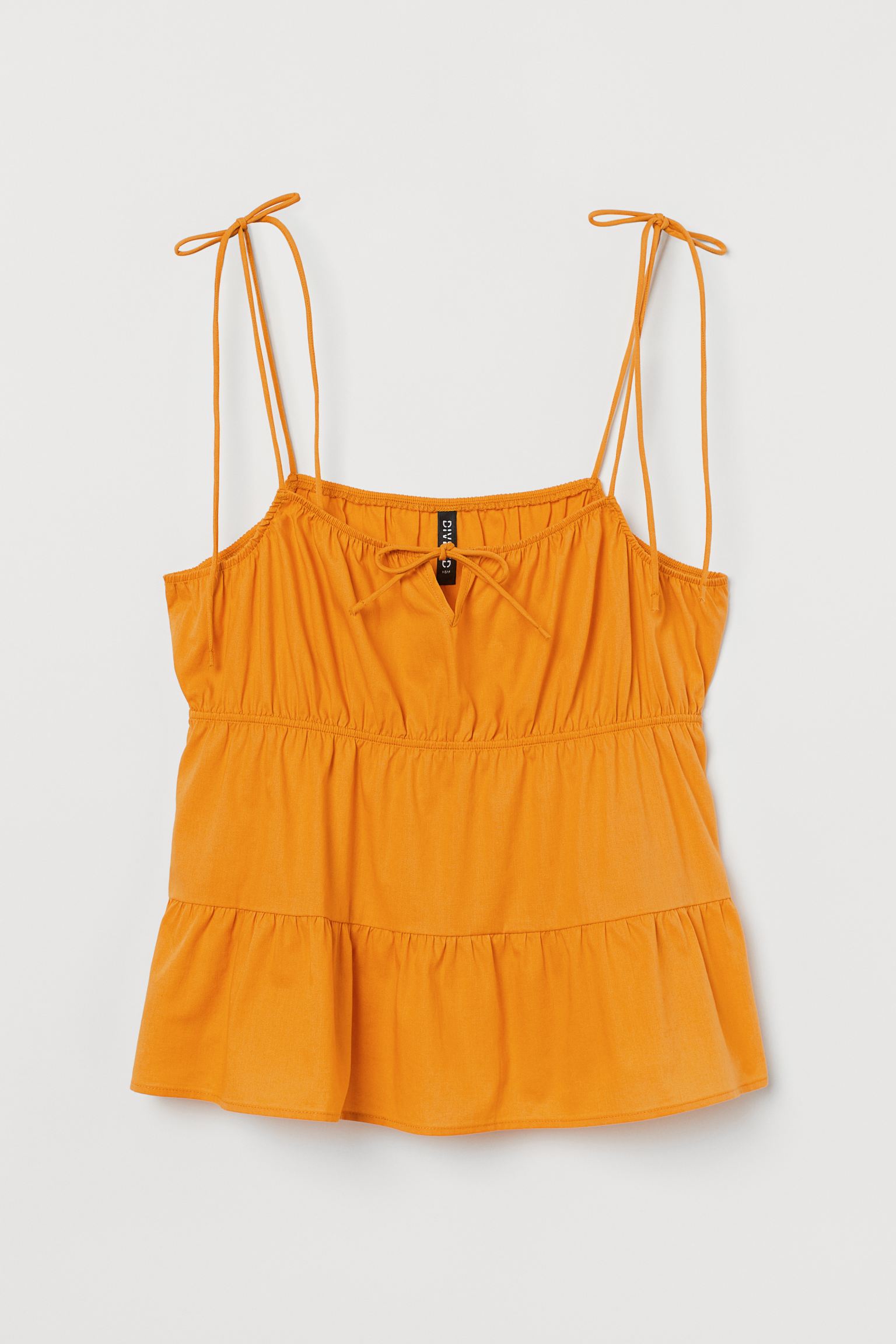

Топ женский H&M 982190003 желтый 38 EU, 9821900