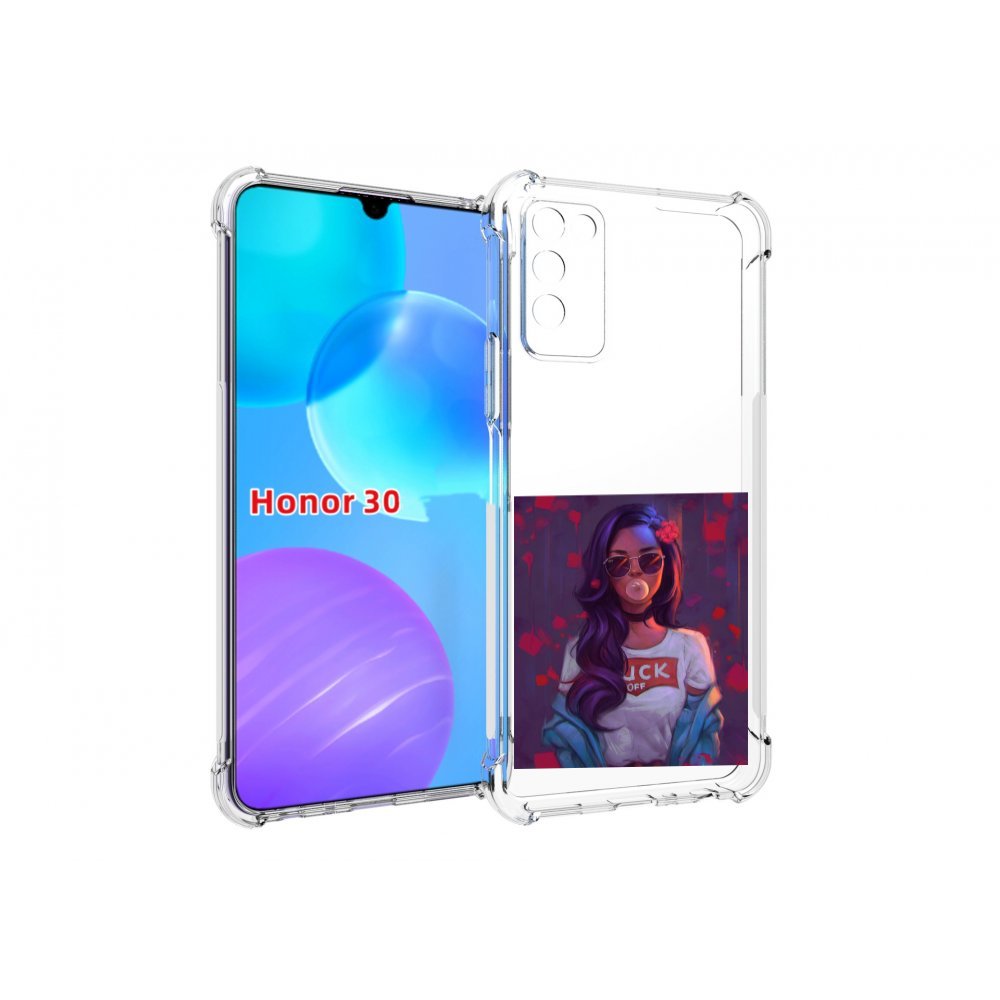 

Чехол MyPads девушка-с-жвачкой женской для Huawei Honor 30 Lite, Tocco