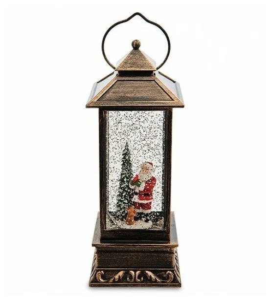 Новогодний светильник Подарки от Михалыча Фонарь Дед Мороз и зайчик AT-801346 белый теплый