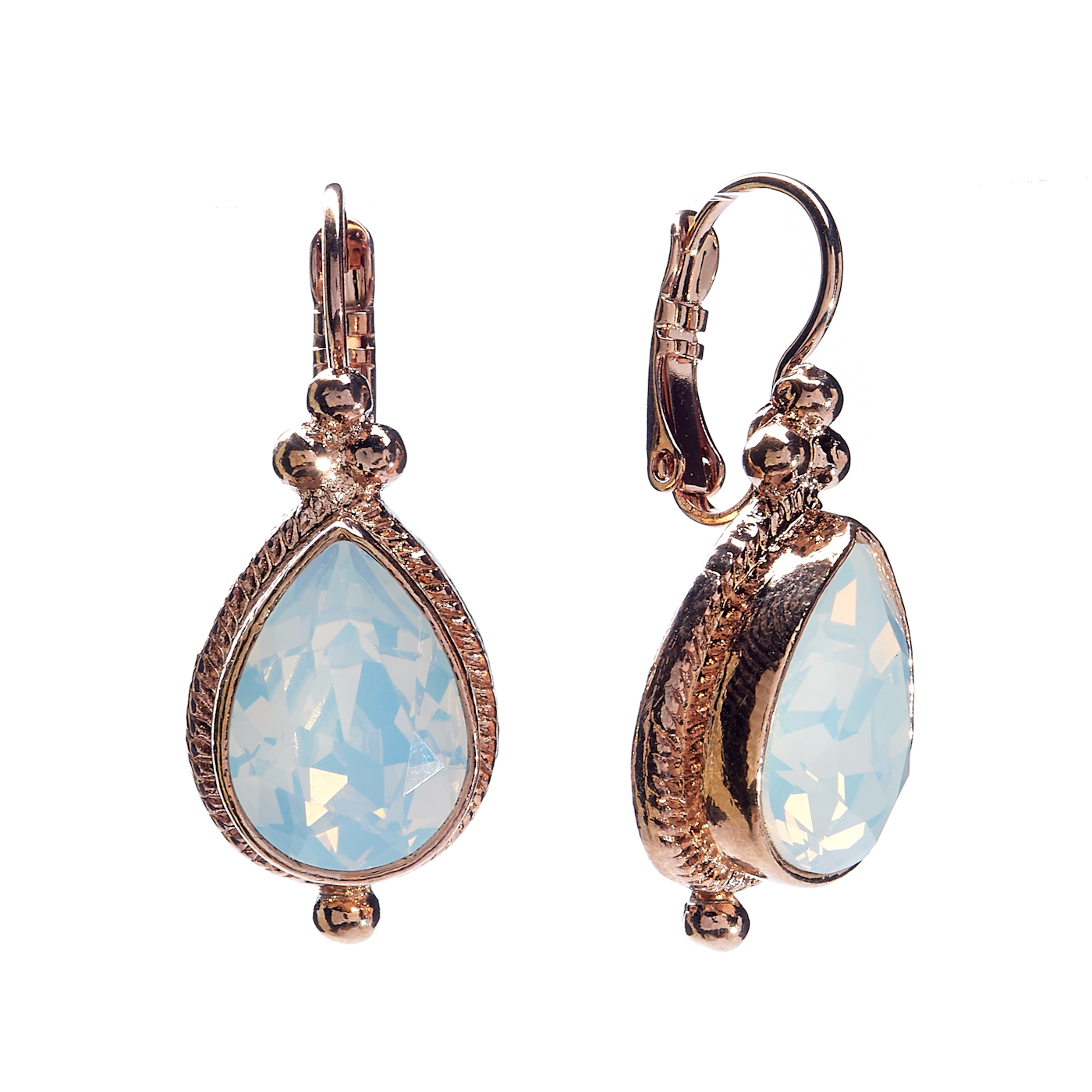 

Серьги из бижутерного сплава с кристаллом белые Une Ligne UL-1496R, UL-1496R