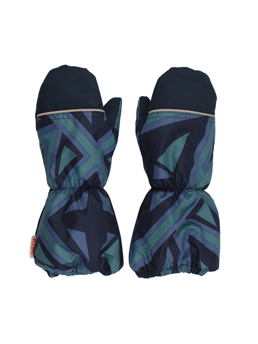 

Варежки детские KISU W22-35601P, зеленый, 12, W22-35601P