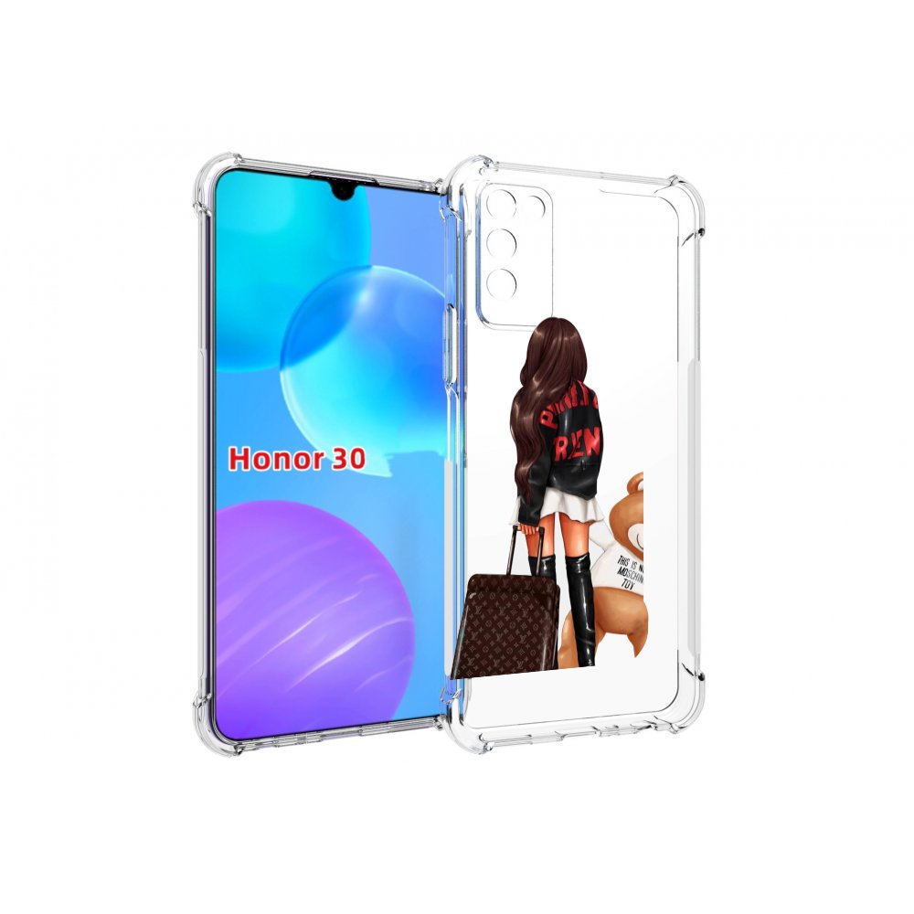 

Чехол MyPads девушка-с-модным-чемоданом женский для Huawei Honor 30 Lite, Tocco