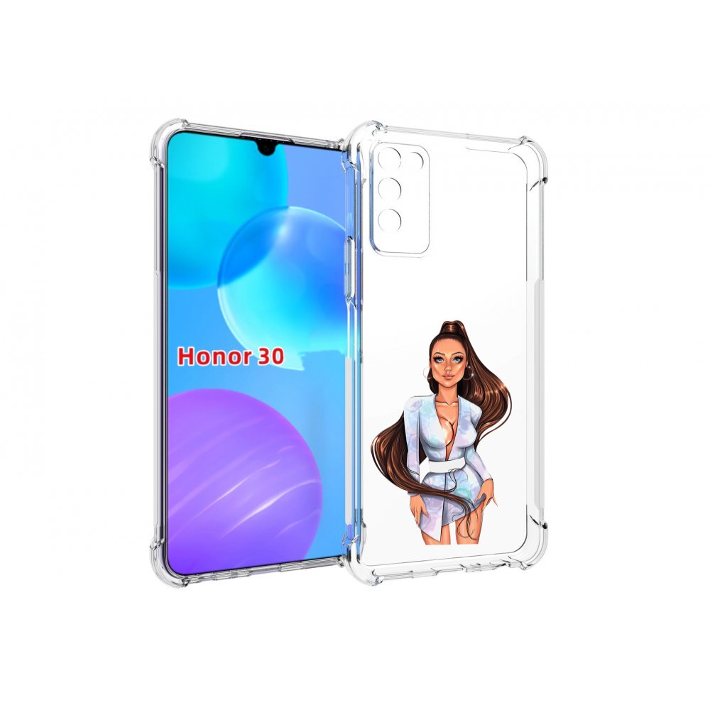 

Чехол MyPads девушка-с-очень-длинными-волосами женский для Huawei Honor 30 Lite, Tocco