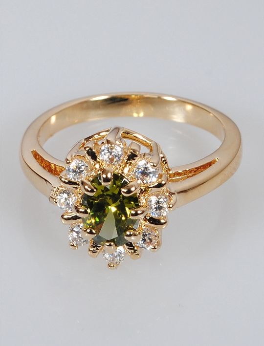 

Кольцо из бижутерного сплава р.20 Lotus Jewelry 39RCCC39pd, хризолит, 39R-39pd