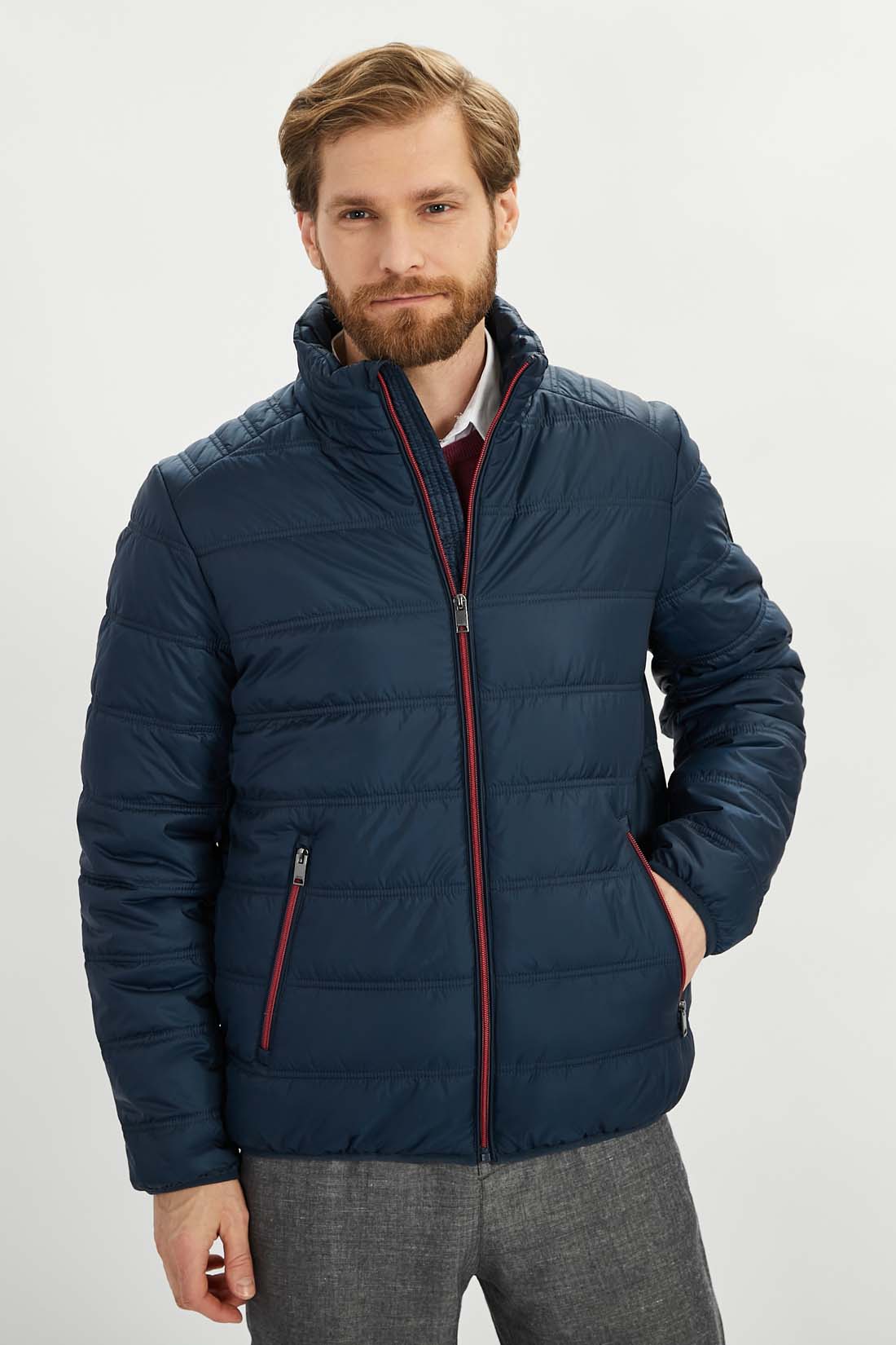 

Куртка мужская Baon B5322201 синяя 2XL, Синий, B5322201