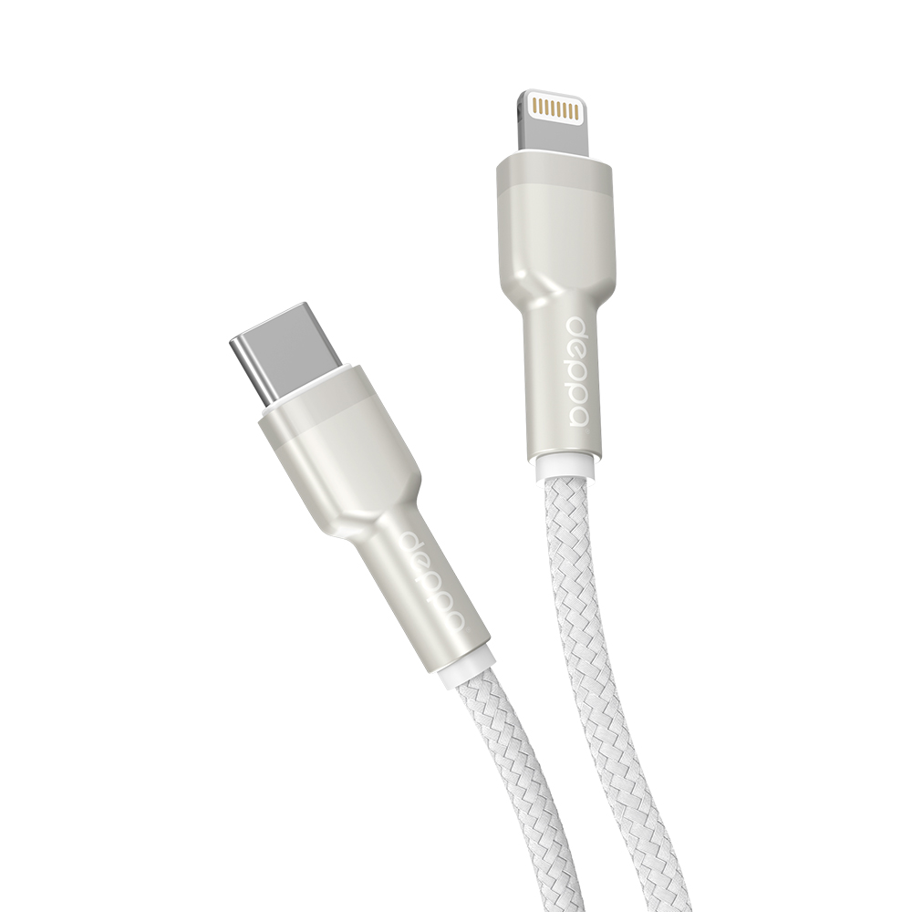 Кабель Lightning-USB Type-C Deppa 72509 1 м белый