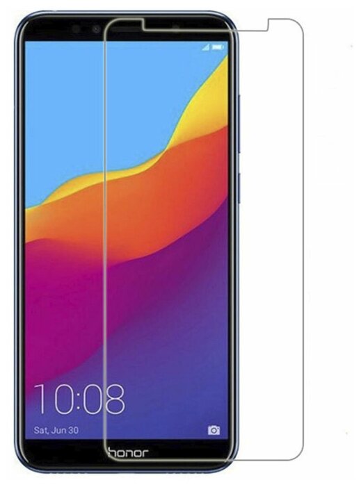 

Защитное стекло (без рамки) Full Glue для Huawei Y7 (2018)/Nova 2 Lite/7C Pro, прозрачное