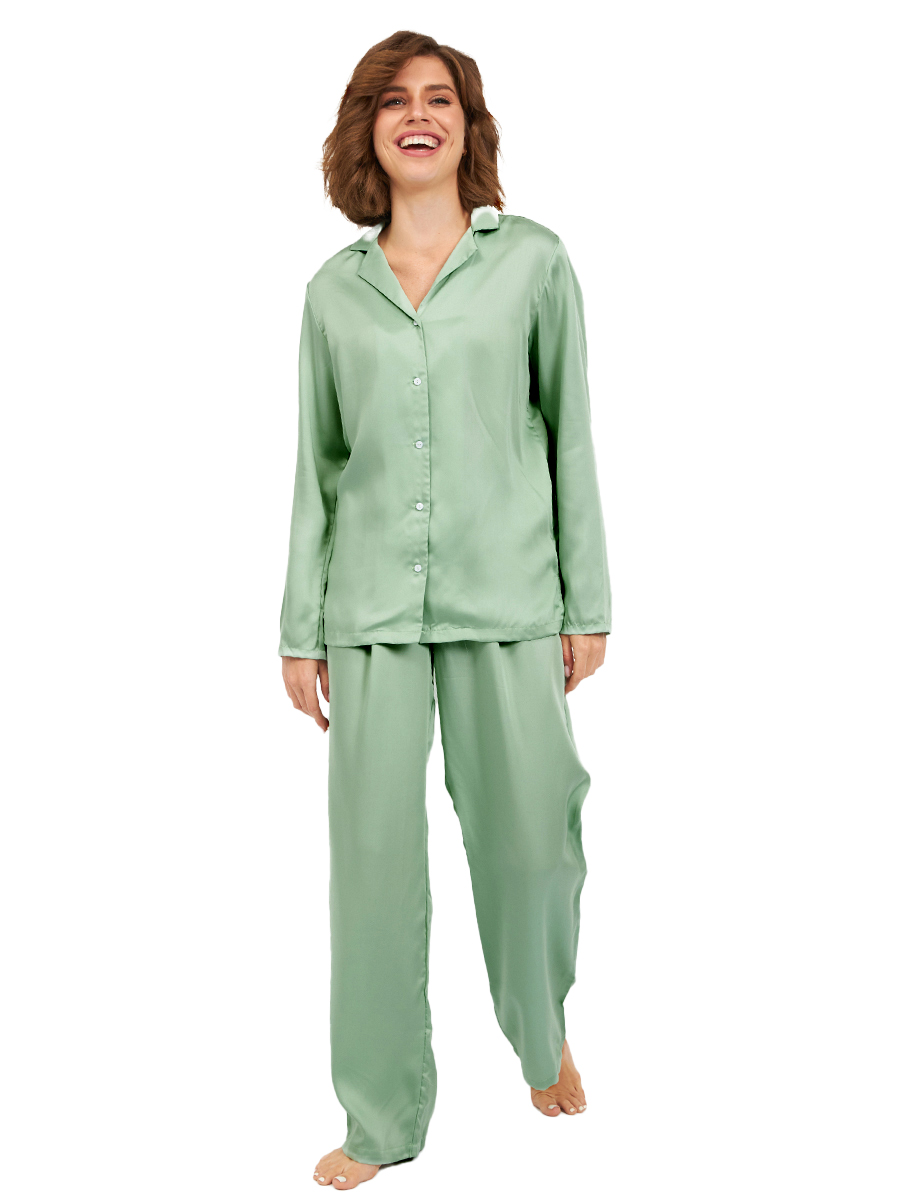 

Пижама женская Olesya Home 8005-2OH зеленая 48 RU, Зеленый, 8005-2OH