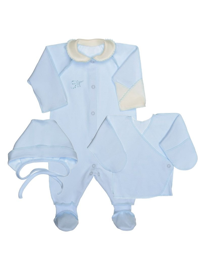 

Комплект одежды для мальчиков "Выписка", размер 50-56 см, цвет: голубой, 1002, 310, 03