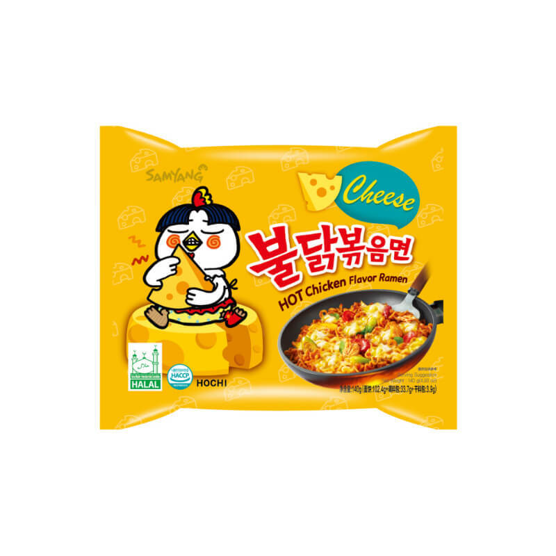 фото Лапша быстрого приготовления samyang со вкусом острой курицы с сыром ramen cheese, 140 г