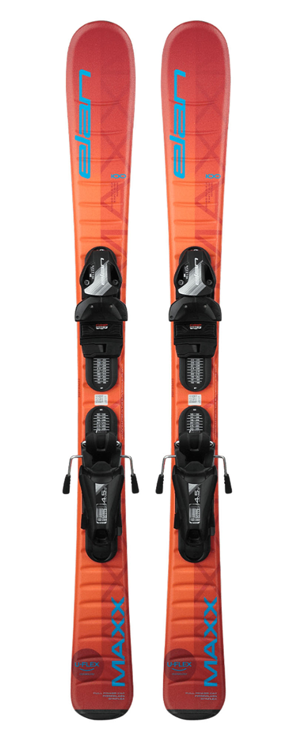 Горные Лыжи С Креплениями Elan Maxx Orange Jrs 100-120 + El 4.5 Shift (См:100)