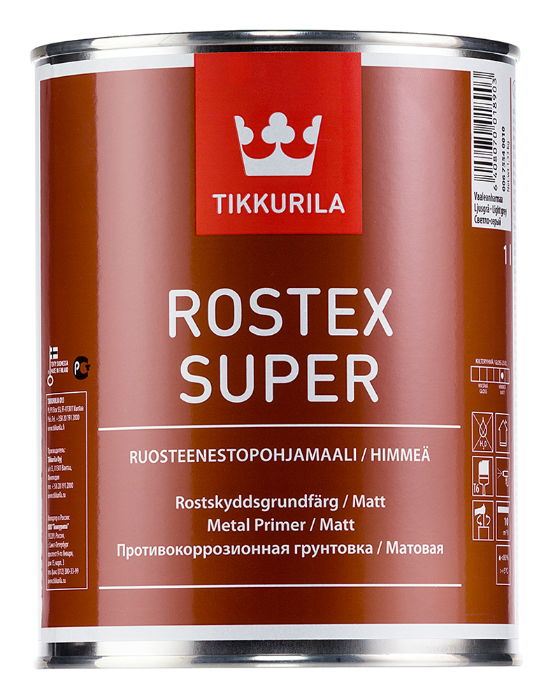 Грунт антикор. Tikkurila Красно-коричнев. 1 л 