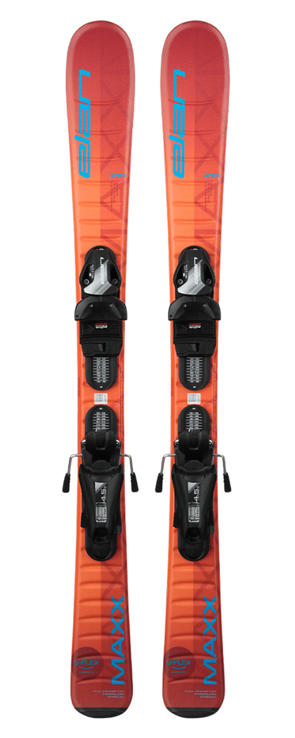 Горные Лыжи С Креплениями Elan Maxx Orange Jrs 100-120 + El 4.5 Shift (См:120)