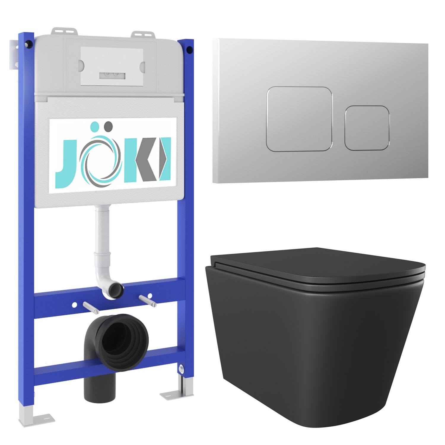 

Комплект JOKI: инсталляция JK03351, кнопка JK701528CH, унитаз Verna JKS302MB033701CH