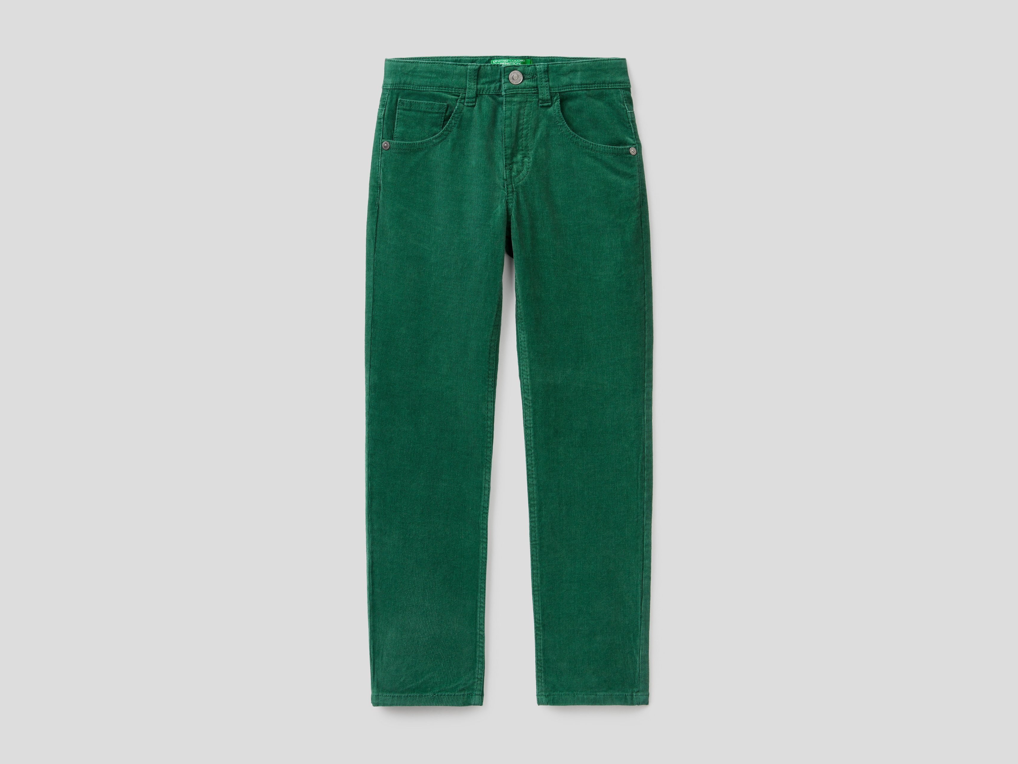 

Брюки для мальчиков Benetton цв. зеленый р.146, 21A_4AD557MU0