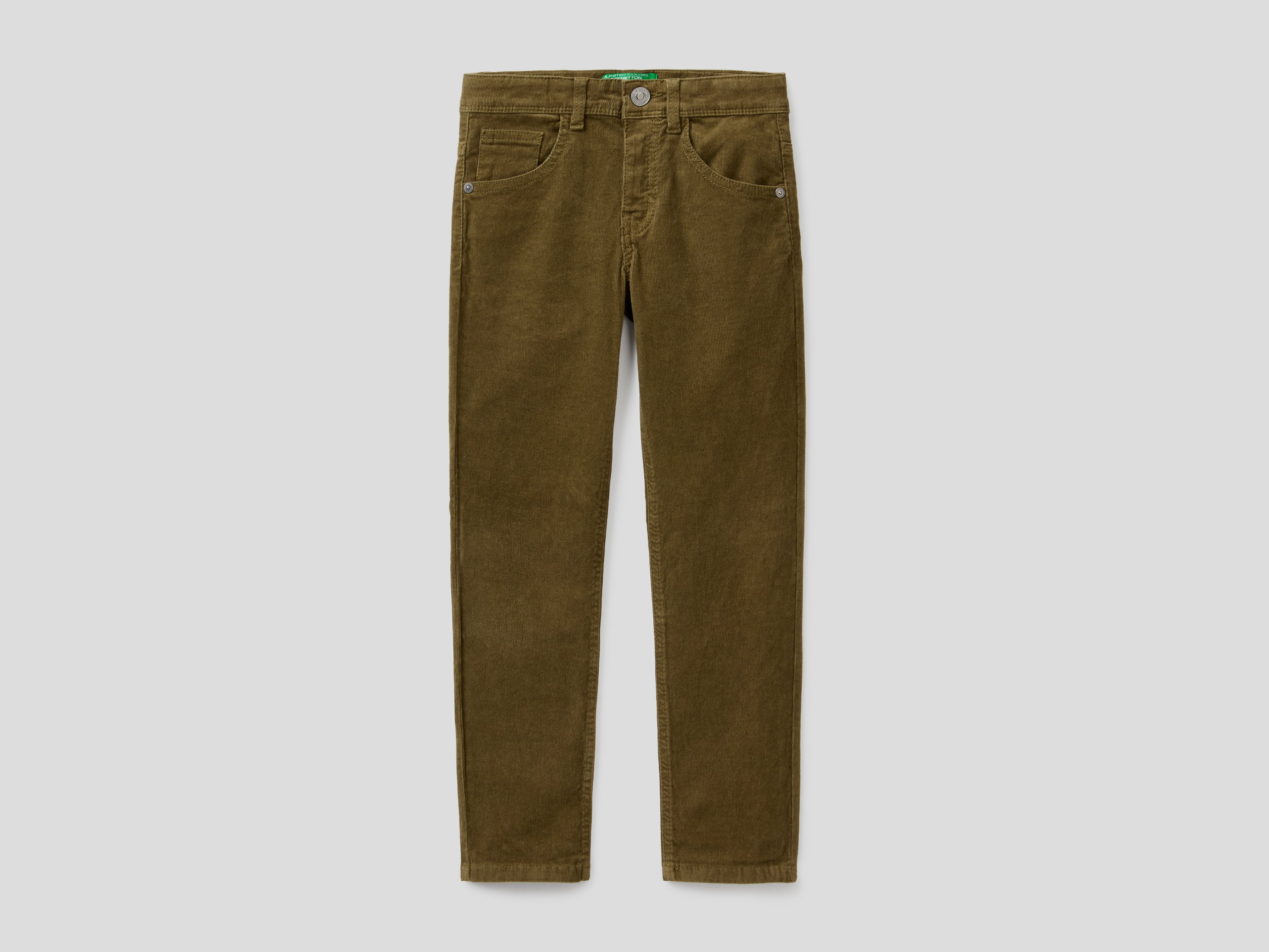 

Брюки для мальчиков Benetton цв. зеленый р.140, 21A_4AD557MU0