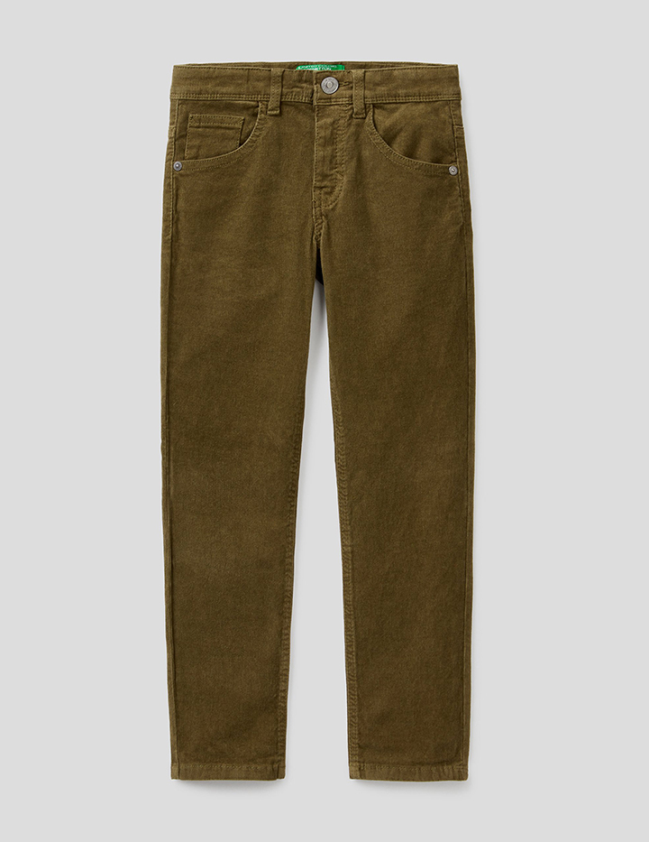 

Брюки для мальчиков Benetton цв. зеленый р.110, 21A_4AD557MU0