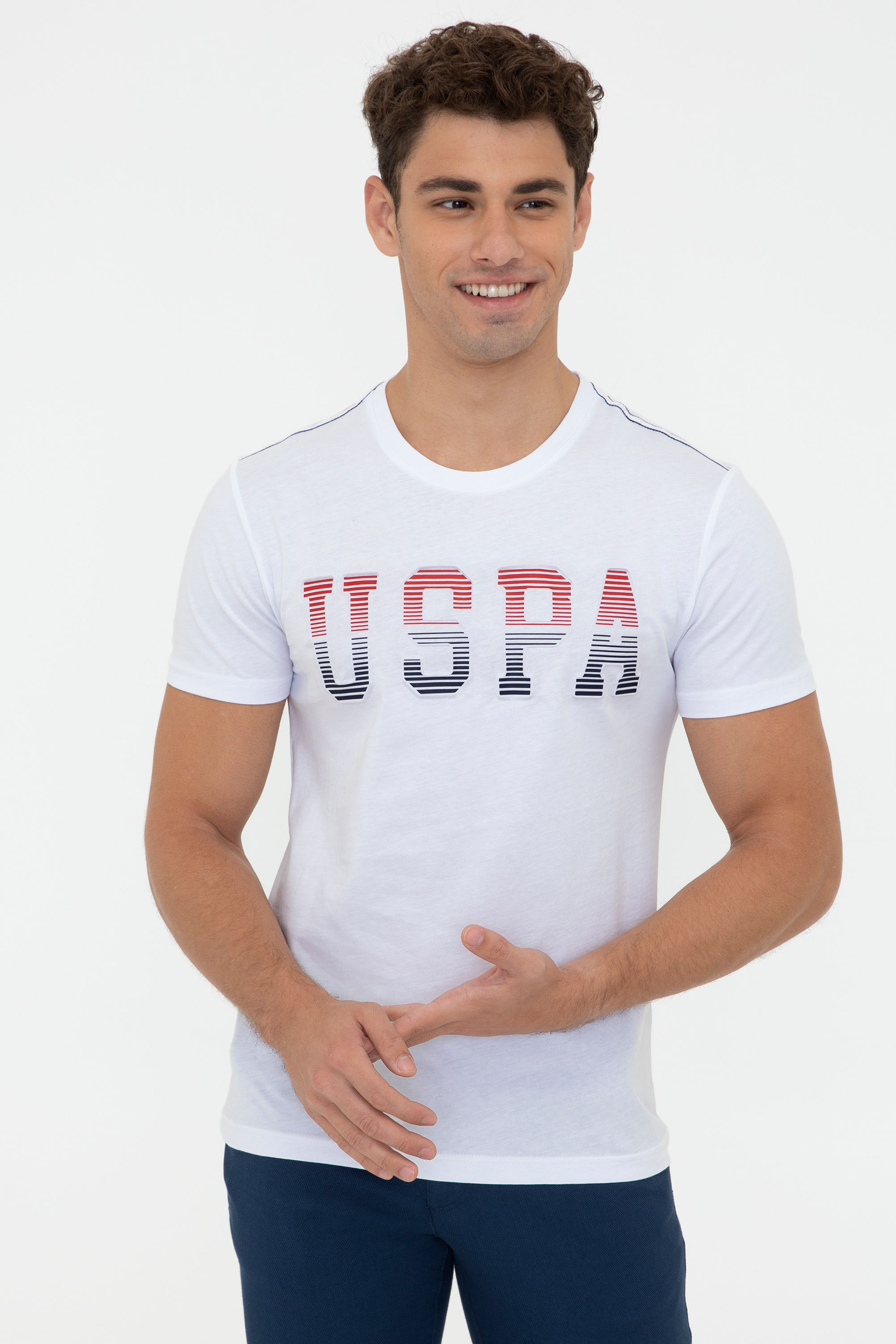 фото Футболка мужская u.s. polo assn. g081sz0110ruel белая 2xl