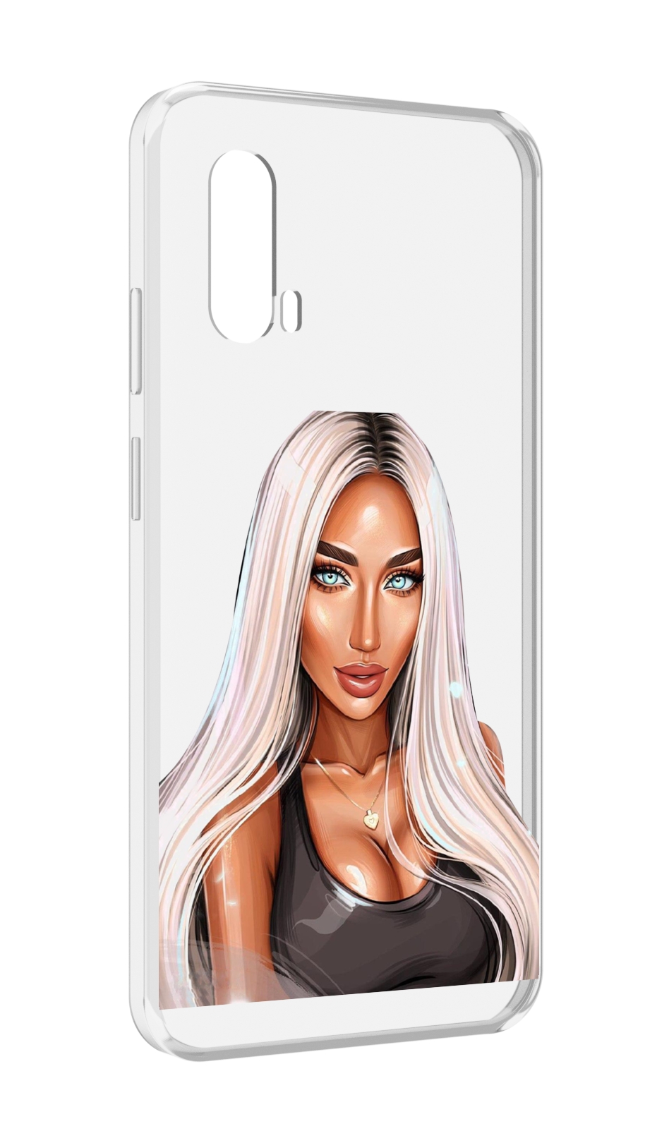 

Чехол MyPads Блондинка женский для Blackview BV7100, Прозрачный, Tocco