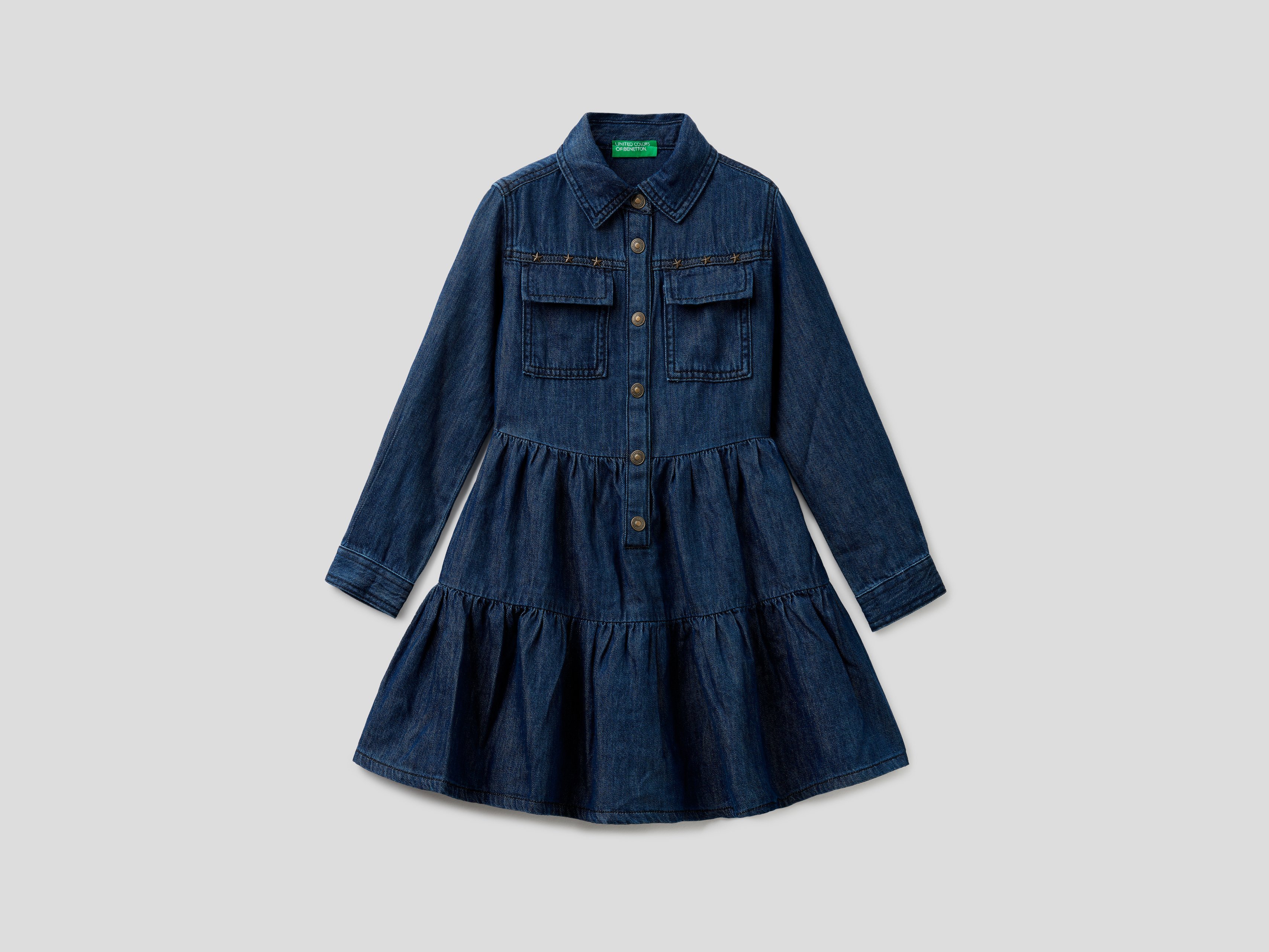 

Платье для девочек Benetton цв. разноцветный р.116, 21A_4AD65VG50