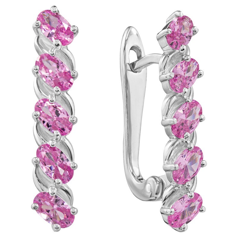 

Серьги из серебра с кристаллом ювелирным LAZURIT-ONLINE 8289PD, 8289PD