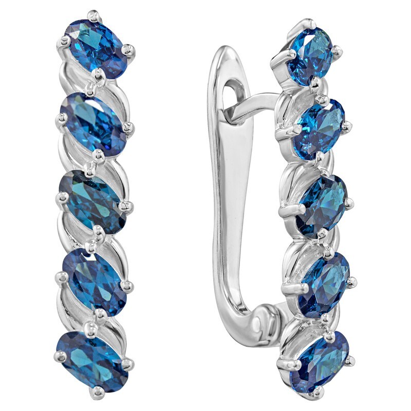 

Серьги из серебра с кристаллом ювелирным LAZURIT-ONLINE 8290PD, 8290PD
