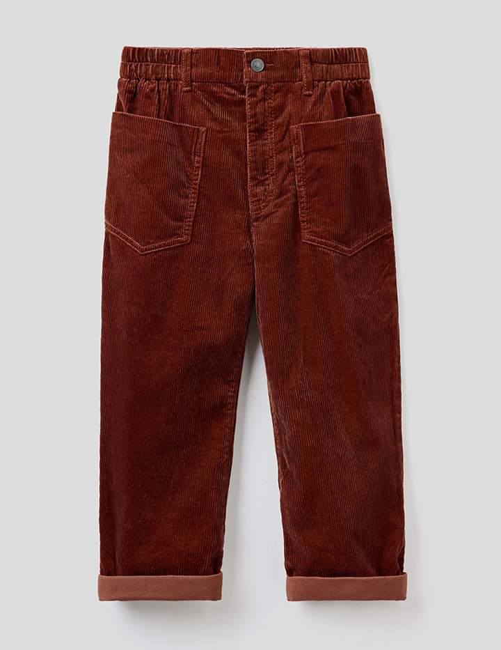 

Брюки для мальчиков Benetton цв. коричневый р.146, 21A_4AQ555FK0