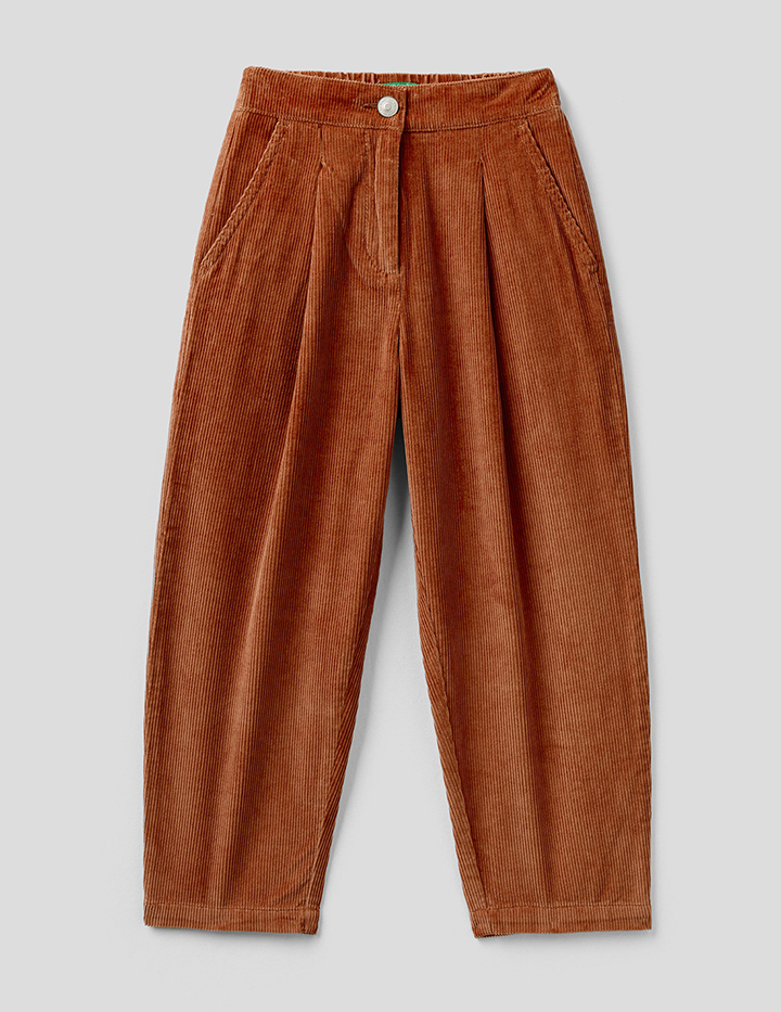 

Брюки для девочек Benetton цв. коричневый р.128, 21A_4AQ555FL0