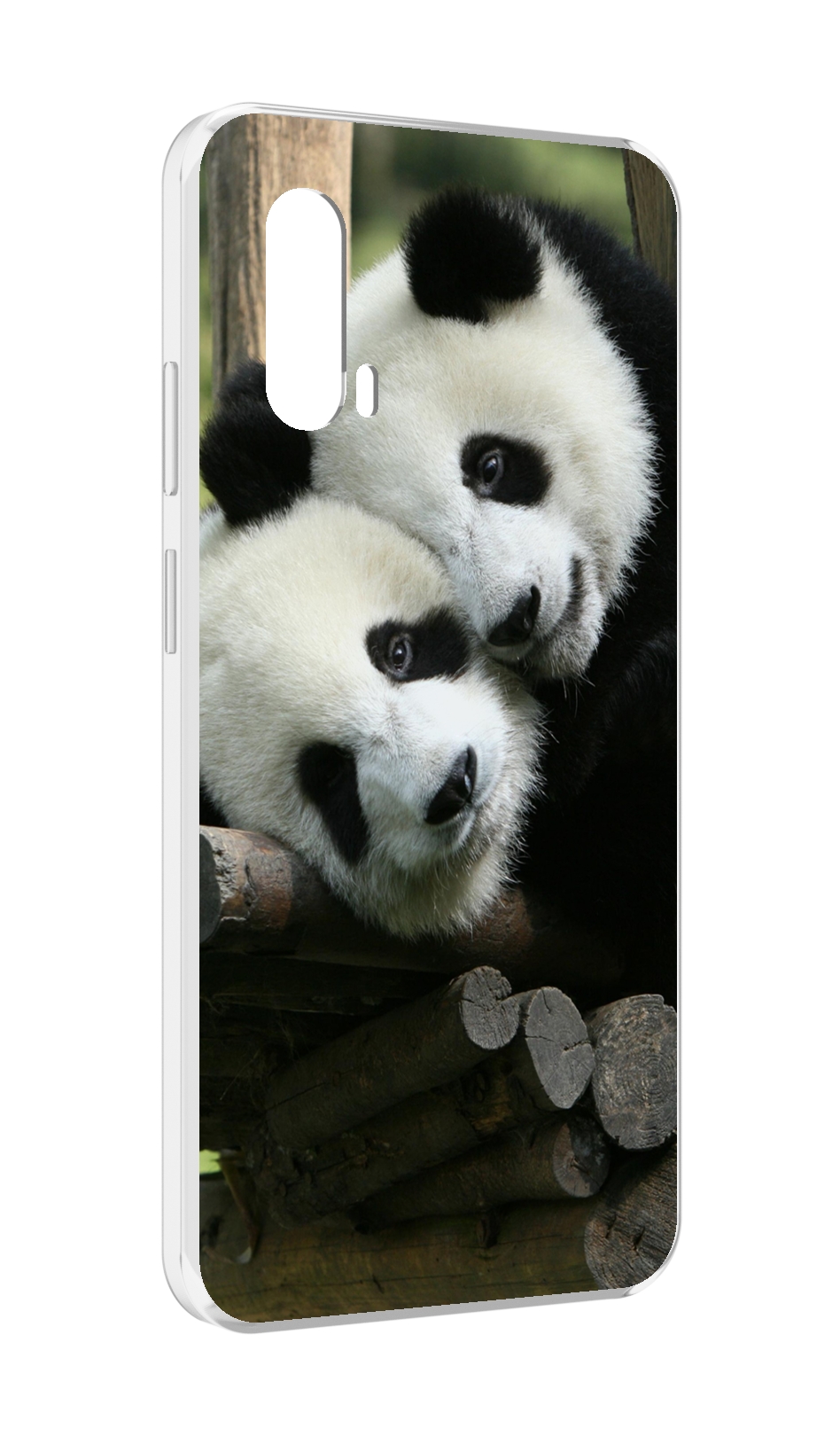 

Чехол MyPads Две-панды для Blackview BV7100, Прозрачный, Tocco