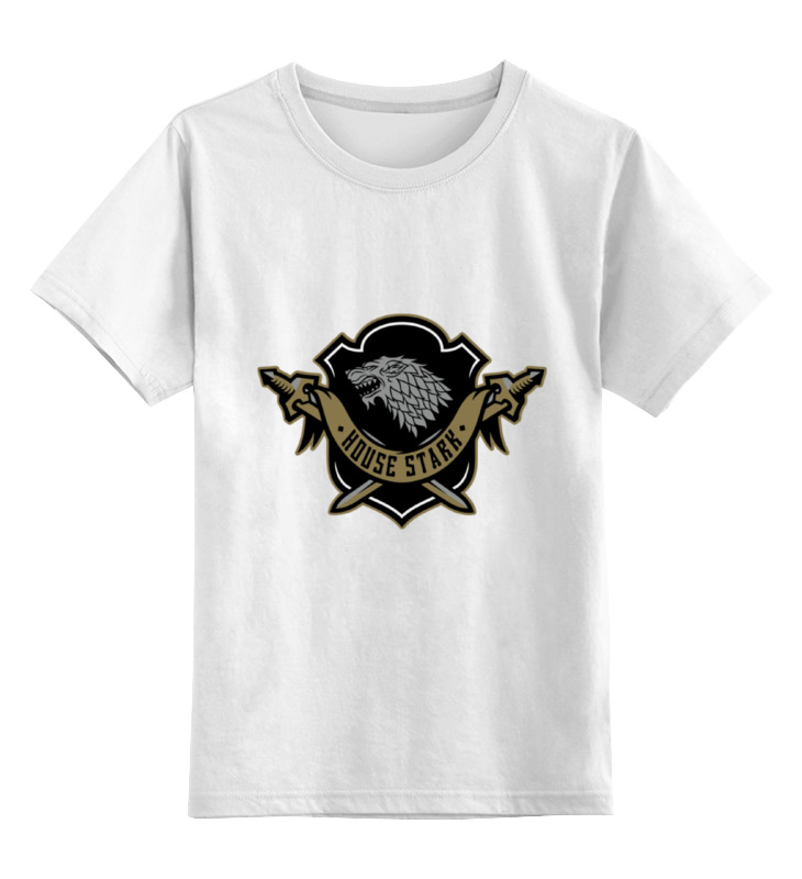

Футболка детская Printio House stark цв. белый р. 140, House stark