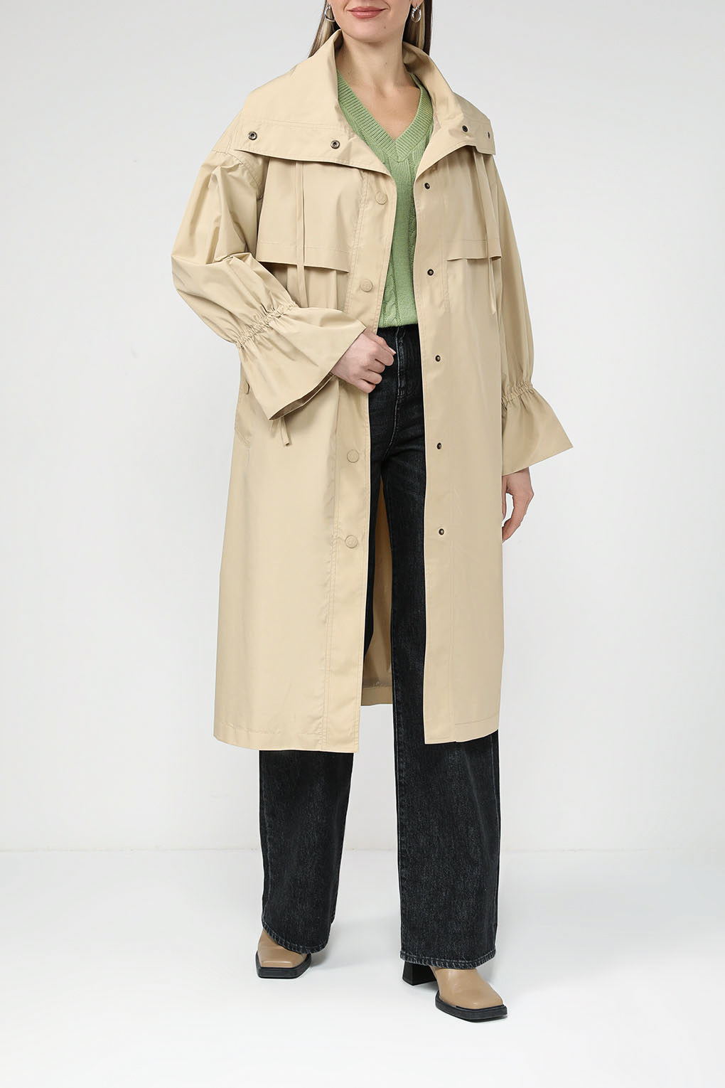 

Плащ женский TWINSET 241TP2570 бежевый 46, 241TP2570