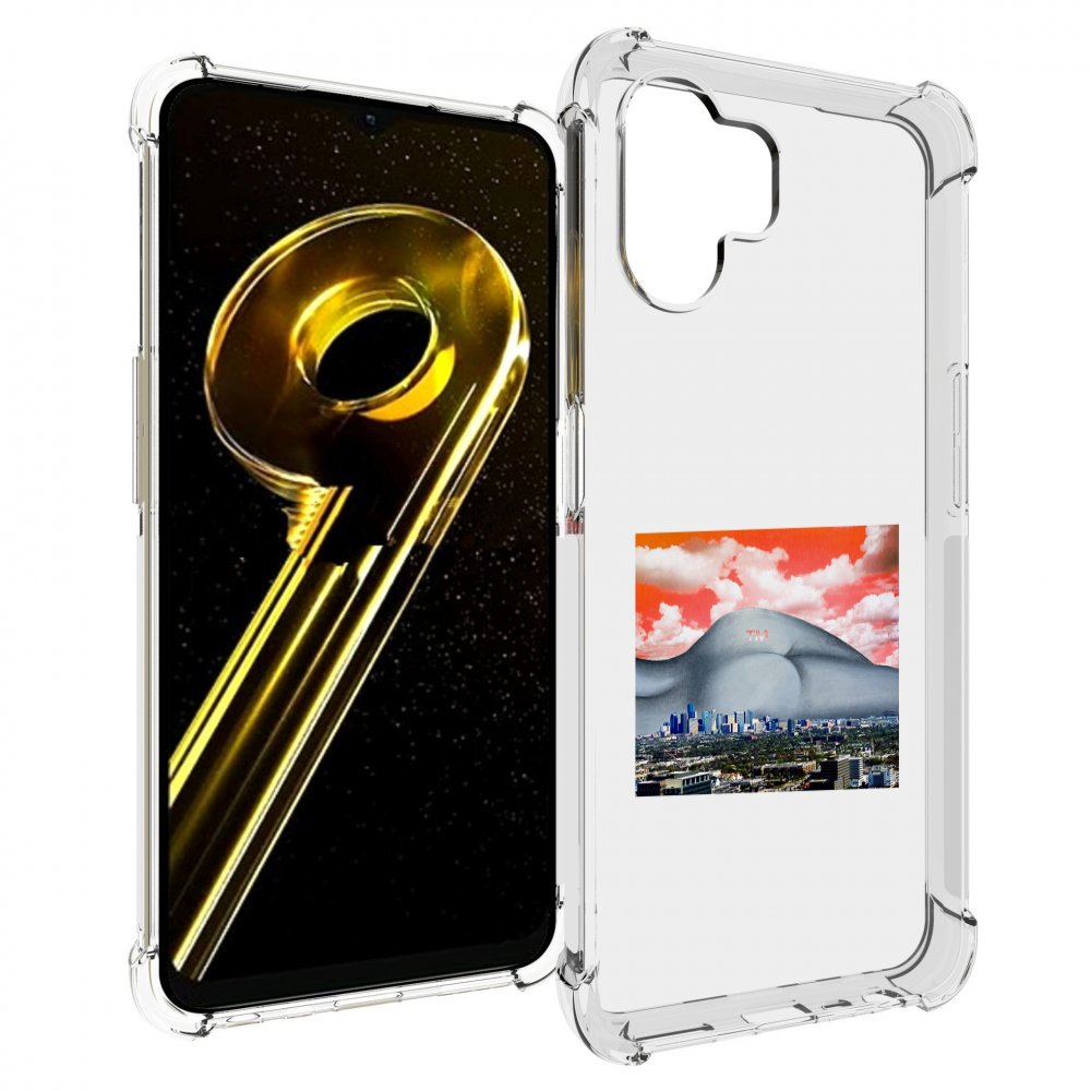 

Чехол бампер MyPads город с девушкой на фоне для Realme 10 5G пр..., Прозрачный, Tocco