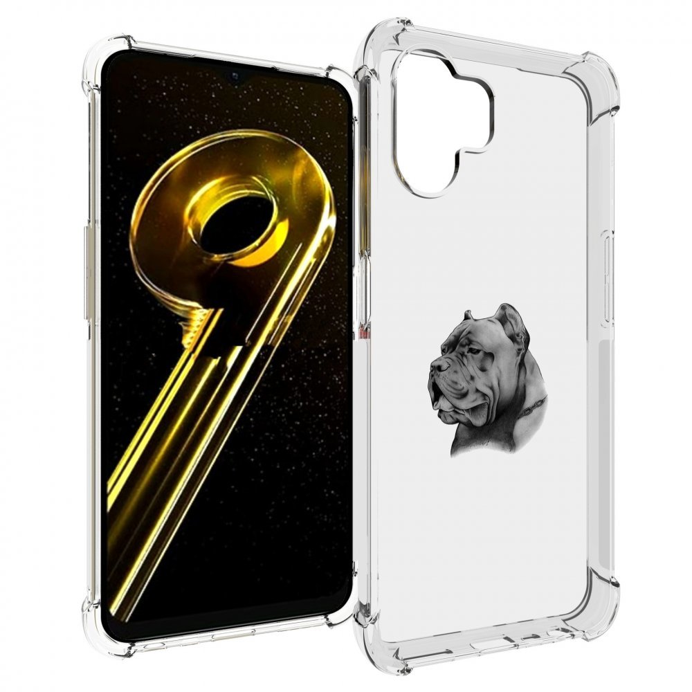 Чехол бампер MyPads грозный бульдог для Realme 10 5G противоударный