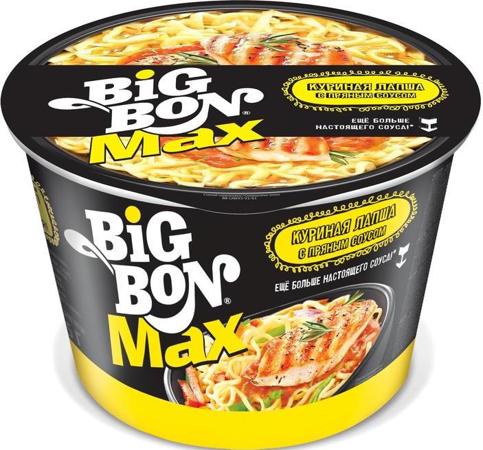 

Лапша Big Bon Max куриная с пряным соусом 85 г