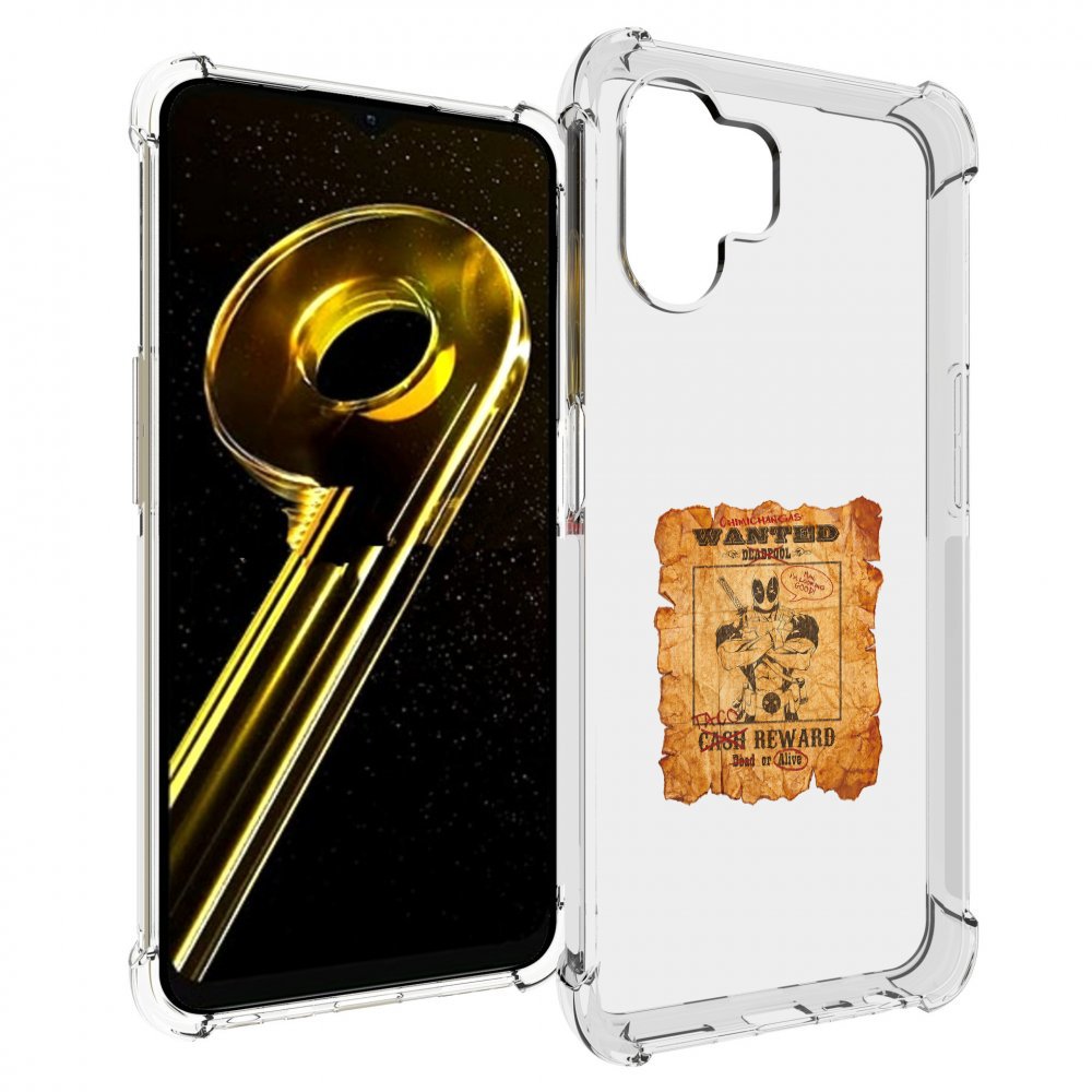 

Чехол бампер MyPads дедпул для Realme 10 5G противоударный, Прозрачный, Tocco