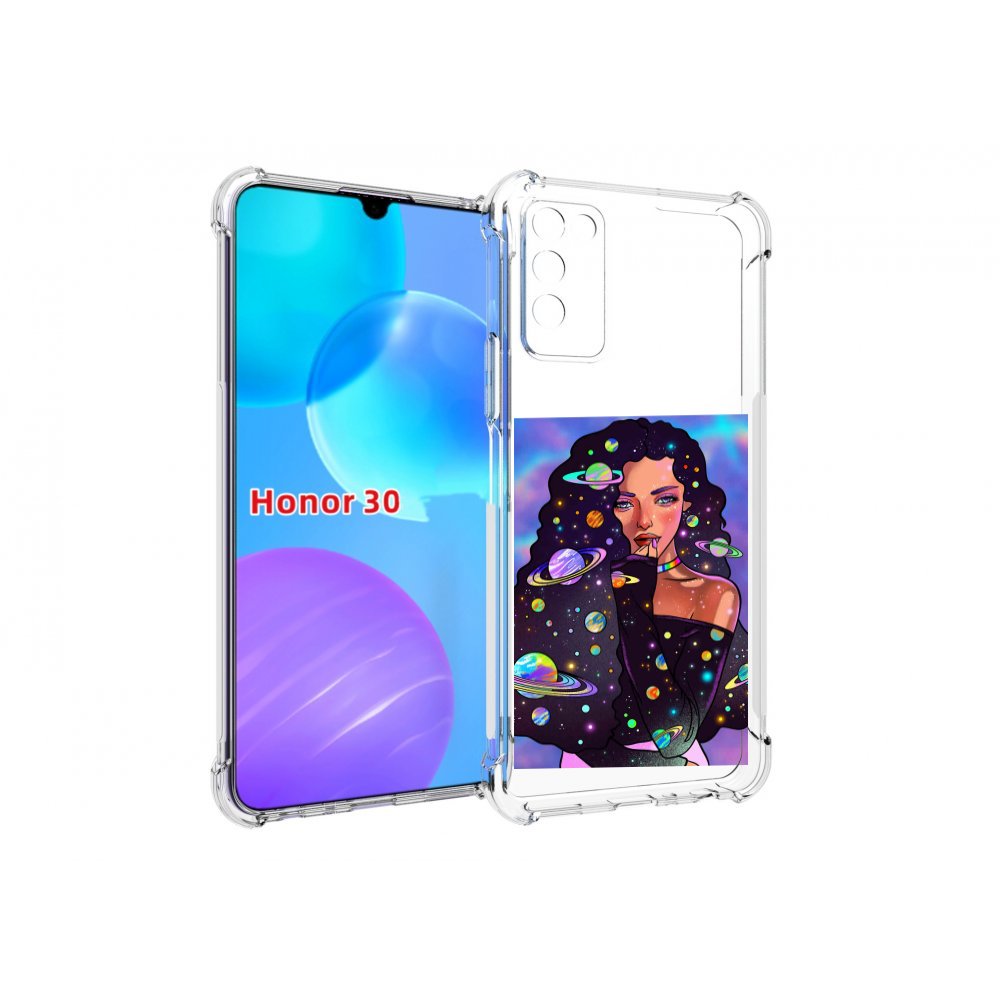 

Чехол MyPads девушка-с-планетами-в-волосах женский для Huawei Honor 30 Lite, Tocco