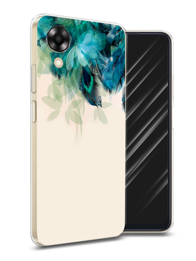 

Чехол Awog на Oppo A17K "Перья голубого цвета", Бежевый;синий;голубой, 2512850-2