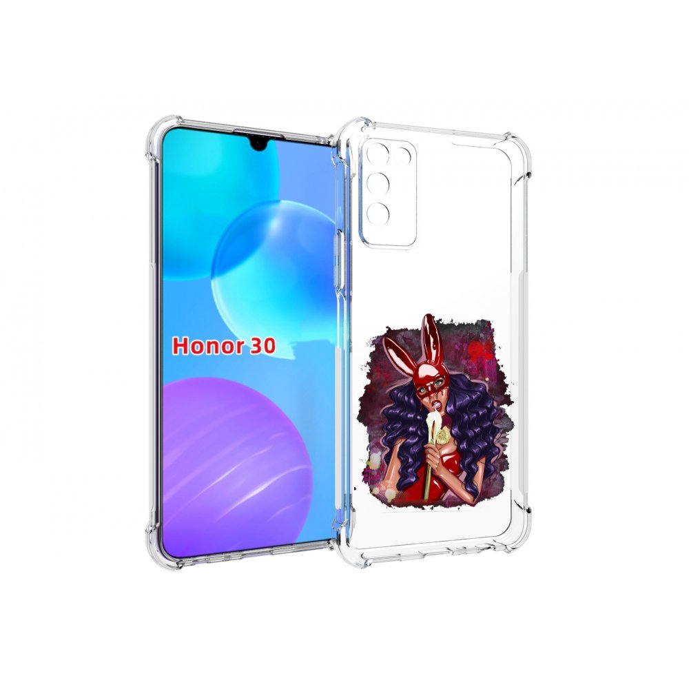 

Чехол MyPads девушка-с-текучей-маской женский для Huawei Honor 30 Lite, Tocco