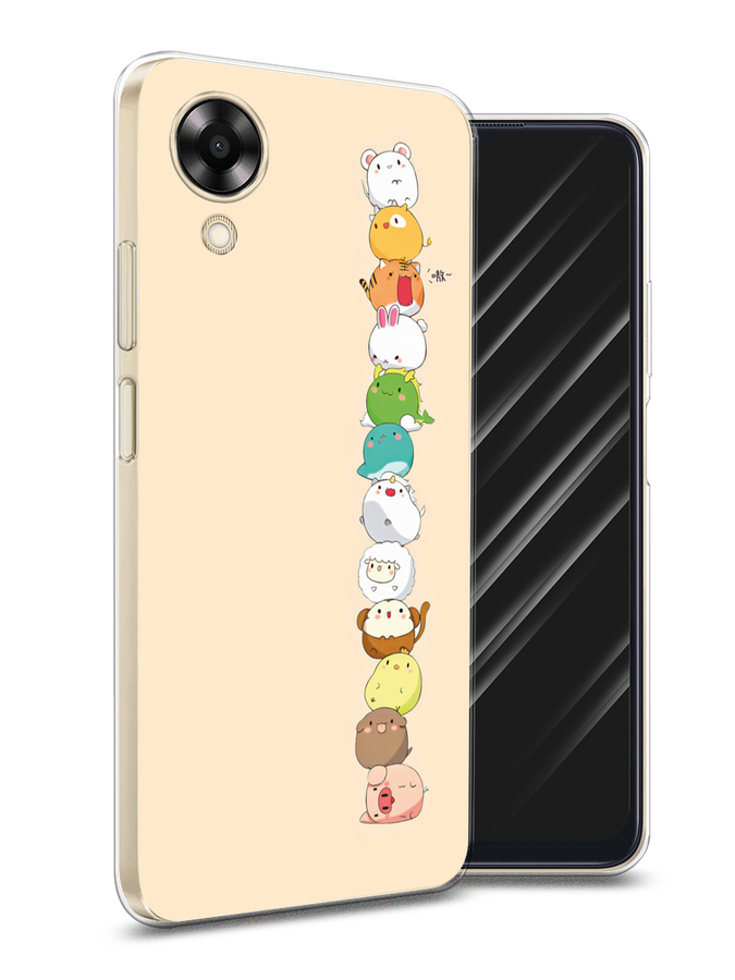 

Чехол Awog на Oppo A17K "Питомцы Чиби", Желтый, 2512850-2