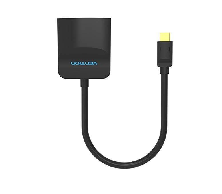 Адаптер Vention Mini DisplayPort-HDMI, M-F 0,15м Black (HBCBB)