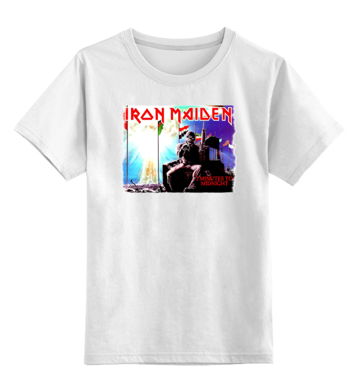 

Футболка детская Printio Iron maiden band цв. белый р. 140, Iron maiden band