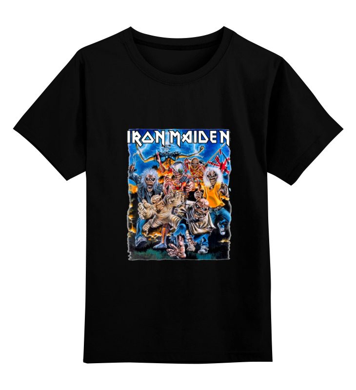 

Футболка детская Printio Iron maiden band цв. черный р. 140, Iron maiden band