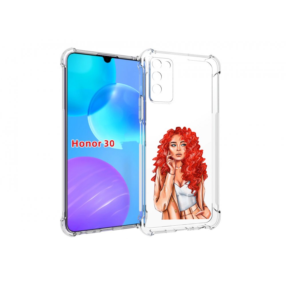 

Чехол MyPads девушка-с-яркими-волосами женский для Huawei Honor 30 Lite, Tocco